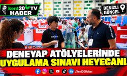DENEYAP Atölyelerinde uygulama sınavı heyecanı