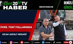 Çivril TOKİ yollarında sıcak asfalt mesaisi