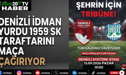 Denizli İdman Yurdu 1959 SK taraftarını maça çağırıyor