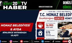 Honaz Belediyesi 8 ayda binlerce vatandaşa ulaştı
