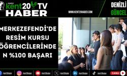 Merkezefendi’de resim kursu öğrencilerinden %100 başarı