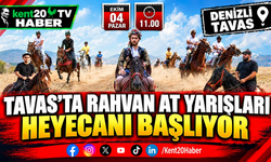 Tavas'ta Rahvan At Yarışları Heyecanı Başlıyor
