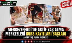 Merkezefendi'de Aktif Yaş Alma Merkezleri Kurs Kayıtları Başladı