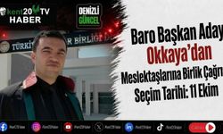 Baro Başkan Adayı Okkaya’dan Meslektaşlarına Birlik Çağrısı