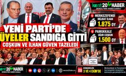 YENİ PARTİ’DE ÜYELER SANDIĞA GİTTİ
