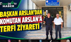 Başkan Arslan’dan Komutan Arslan’a terfi ziyareti