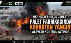 PALET FABRİKASINDA KORKUTAN YANGIN