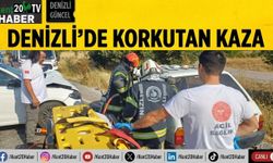 Denizli'de Korkutan Kaza