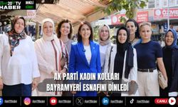 AK Parti Kadın Kolları Bayramyeri esnafını dinledi