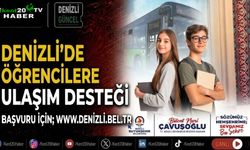 Denizli’de öğrencilere ulaşım desteği