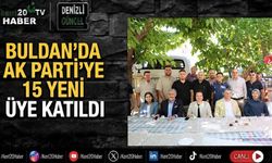 Buldan’da AK Parti’ye 15 yeni üye katıldı