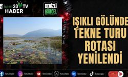 Işıklı Gölünde tekne turu rotası yenilendi
