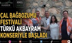 Çal Bağbozumu Festivali Türkü Akbayram konseriyle başladı