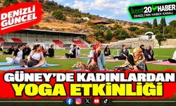 Güney'de Kadınlardan Yoga Etkinliği
