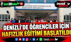 Denizli’de Öğrenciler İçin Hafızlık Eğitimi Başlatıldı