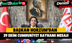 Başkan Horzum'dan 29 Ekim Cumhuriyet Bayramı Mesajı