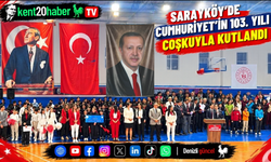 Sarayköy'de Cumhuriyet'in 103. yılı çoşkuyla kutlandı