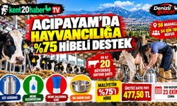 ACIPAYAM’DA 150 ÜRETİCİYE YÜZDE 75 HİBELİ DESTEK