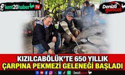 Kızılcabölük’te 650 yıllık Çarpına Pekmezi geleneği başladı
