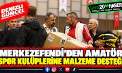 Merkezefendi’den Amatör Spor Kulüplerine Malzeme Desteği