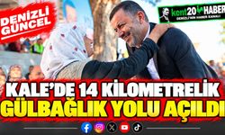 Kale’de 14 kilometrelik Gülbağlık yolu açıldı