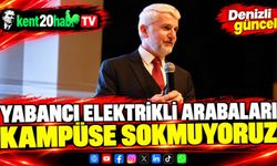 Yabancı elektrikli arabaları kampüse sokmuyoruz