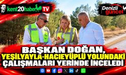 Başkan Doğan, Yeşilyayla-Hacıeyüplü Yolundaki Çalışmaları Yerinde İnceledi