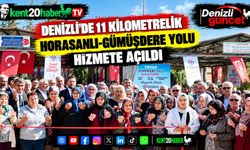Denizli'de 11 kilometrelik Horasanlı-Gümüşdere yolu hizmete açıldı