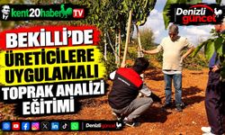 Bekilli'de üreticilere uygulamalı toprak analizi eğitimi