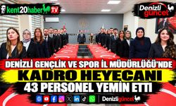 Denizli Gençlik ve Spor İl Müdürlüğü’nde Kadro Heyecanı 43 Personel Yemin Etti