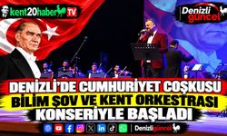 Denizli’de Cumhuriyet coşkusu Bilim Şov ve Kent Orkestrası konseriyle başladı