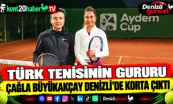 Türk tenisinin gururu Çağla Büyükakçay Denizli’de korta çıktı