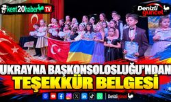 Ukrayna Başkonsolosluğu’ndan teşekkür belgesi
