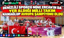 Denizlili sporcu Mine Ercan'ın da yer aldığı milli takım namağlup Avrupa Şampiyonu oldu