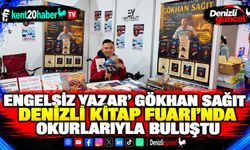 Engelsiz Yazar' Gökhan Sağıt Denizli Kitap Fuarı'nda okurlarıyla buluştu