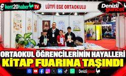 Ortaokul öğrencilerinin hayalleri kitap fuarına taşındı