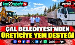 Çal Belediyesi’nden üreticiye yem desteği