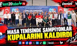 Masa tenisinde şampiyonlar kupalarını kaldırdı