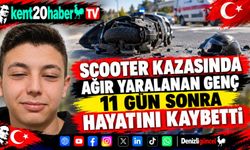Scooter kazasında ağır yaralanan genç 11 gün sonra hayatını kaybetti