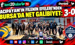 Acıpayam'ın Filenin Efeleri'nden Bursa'da Net Galibiyet: 3-0
