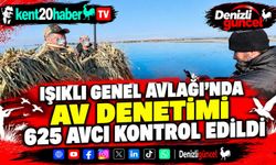 Işıklı Genel Avlağı’nda Av Denetimi: 625 Avcı Kontrol Edildi