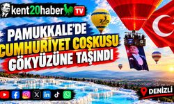 Pamukkale’de Cumhuriyet Coşkusu Gökyüzüne Taşındı