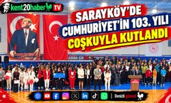 Sarayköy'de Cumhuriyet'in 103. yılı çoşkuyla kutlandı