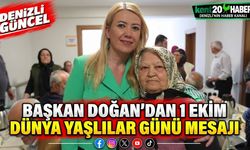 Başkan Doğan’dan 1 Ekim Dünya Yaşlılar Günü mesajı