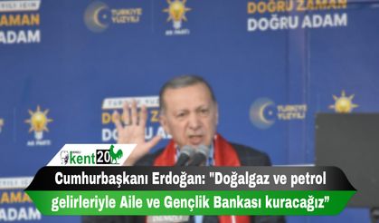 Cumhurbaşkanı Erdoğan: "Doğalgaz ve petrol gelirleriyle Aile ve Gençlik Bankası kuracağız”
