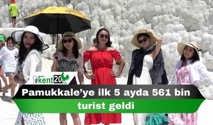 Pamukkale’ye ilk 5 ayda 561 bin turist geldi