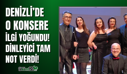 Denizli o konsere yoğun ilgi gösterdi!