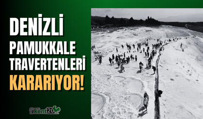 Kuraklık ve denetimsiz jeotermal su kullanımı beyaz cennet Pamukkale’yi karartıyor