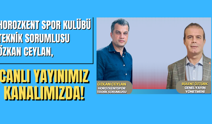 HOROZKENT SPOR KULÜBÜ TEKNİK SORUMLUSU ÖZKAN CEYLAN KENT20TV'YE KONUK OLUYOR