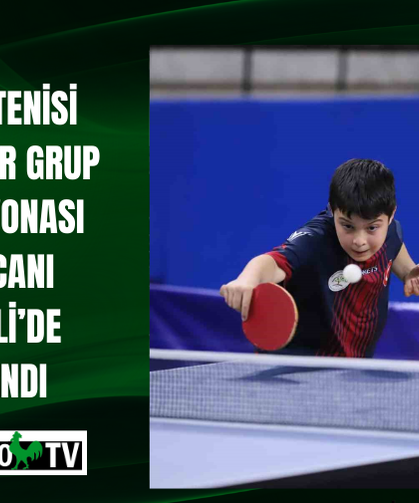 Masa Tenisi Küçükler Grup Şampiyonası heyecanı Denizli’de yaşandı